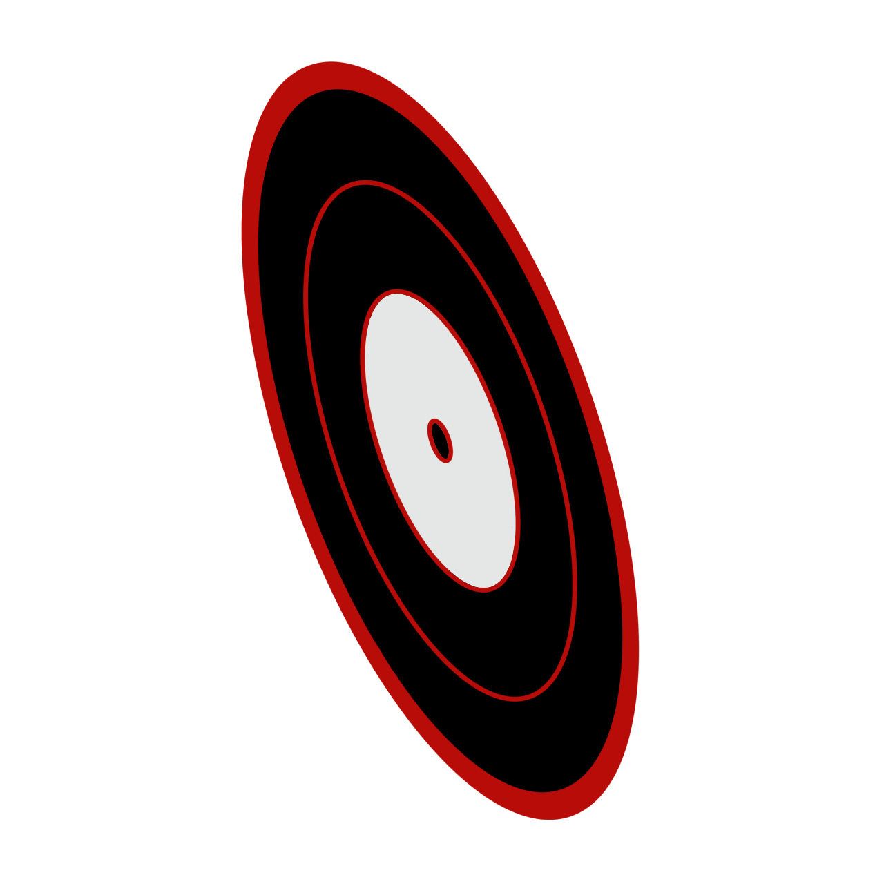 a digitally drawn record graphic serving as the Audiophile logo
